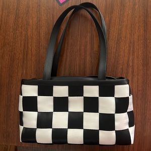 Harvey’s seatbelt bag black white checker